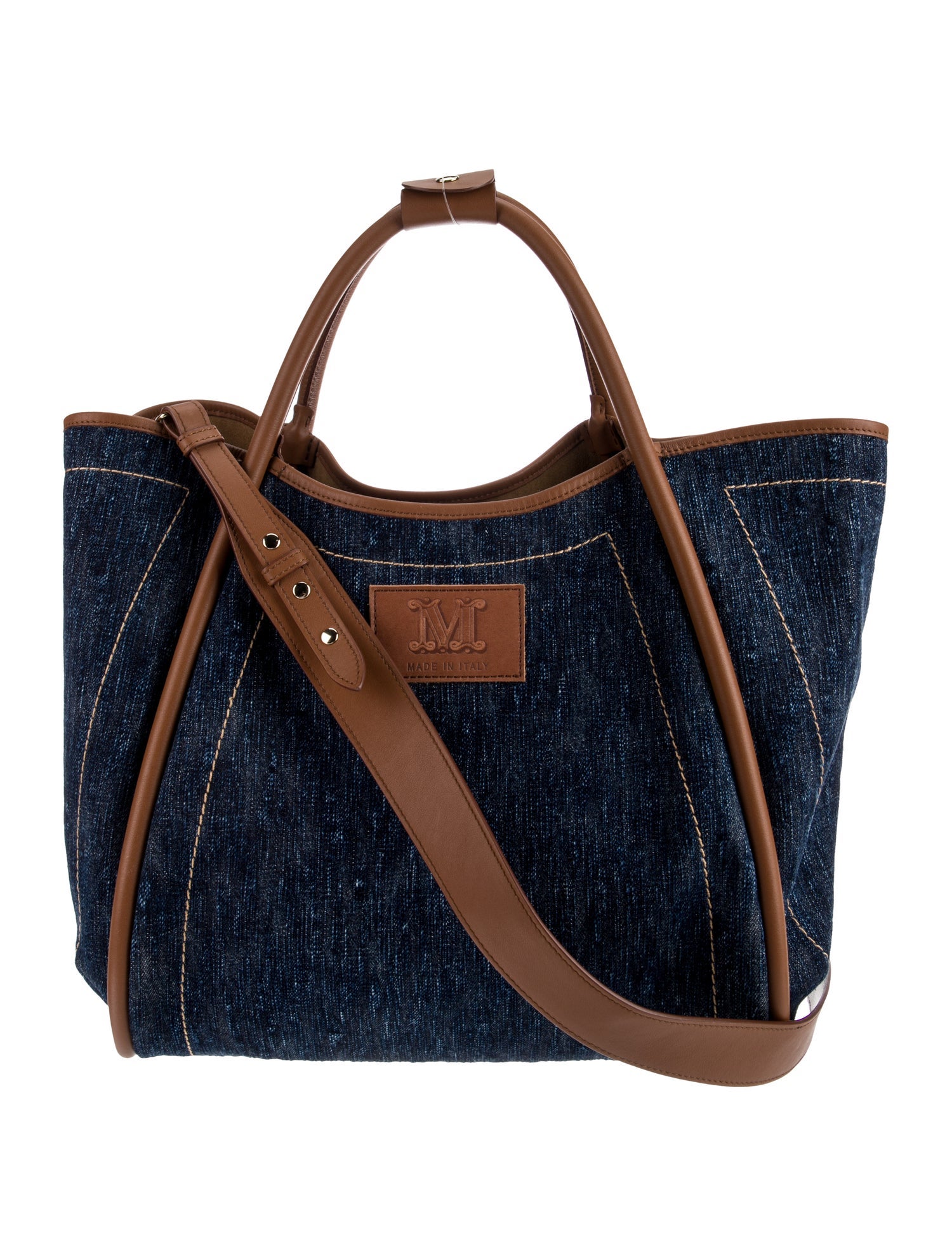 Max Mara Denim Bucket Bag