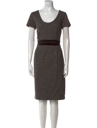 Max Mara Virgin Wool Knee-Length Dress