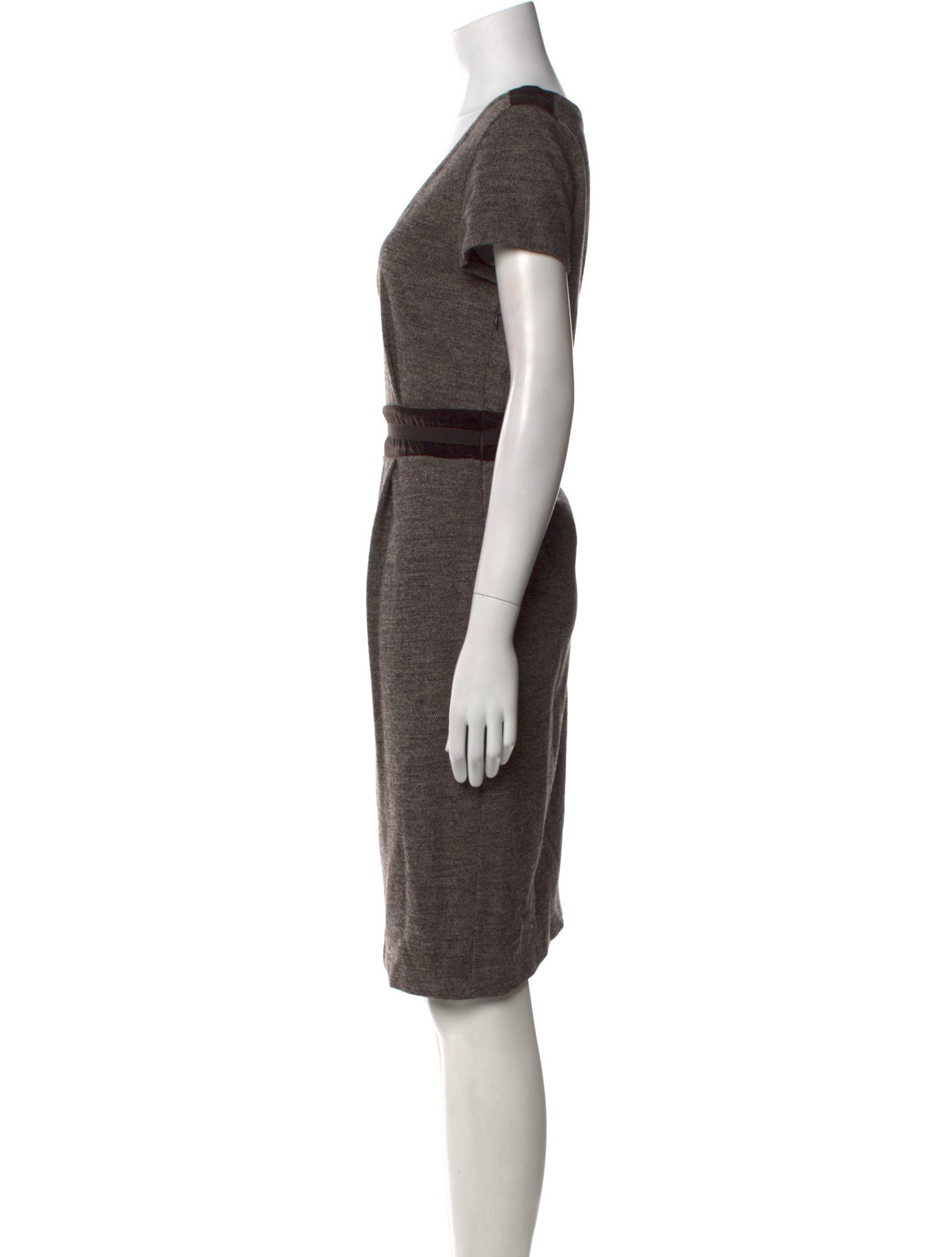Max Mara Virgin Wool Knee-Length Dress