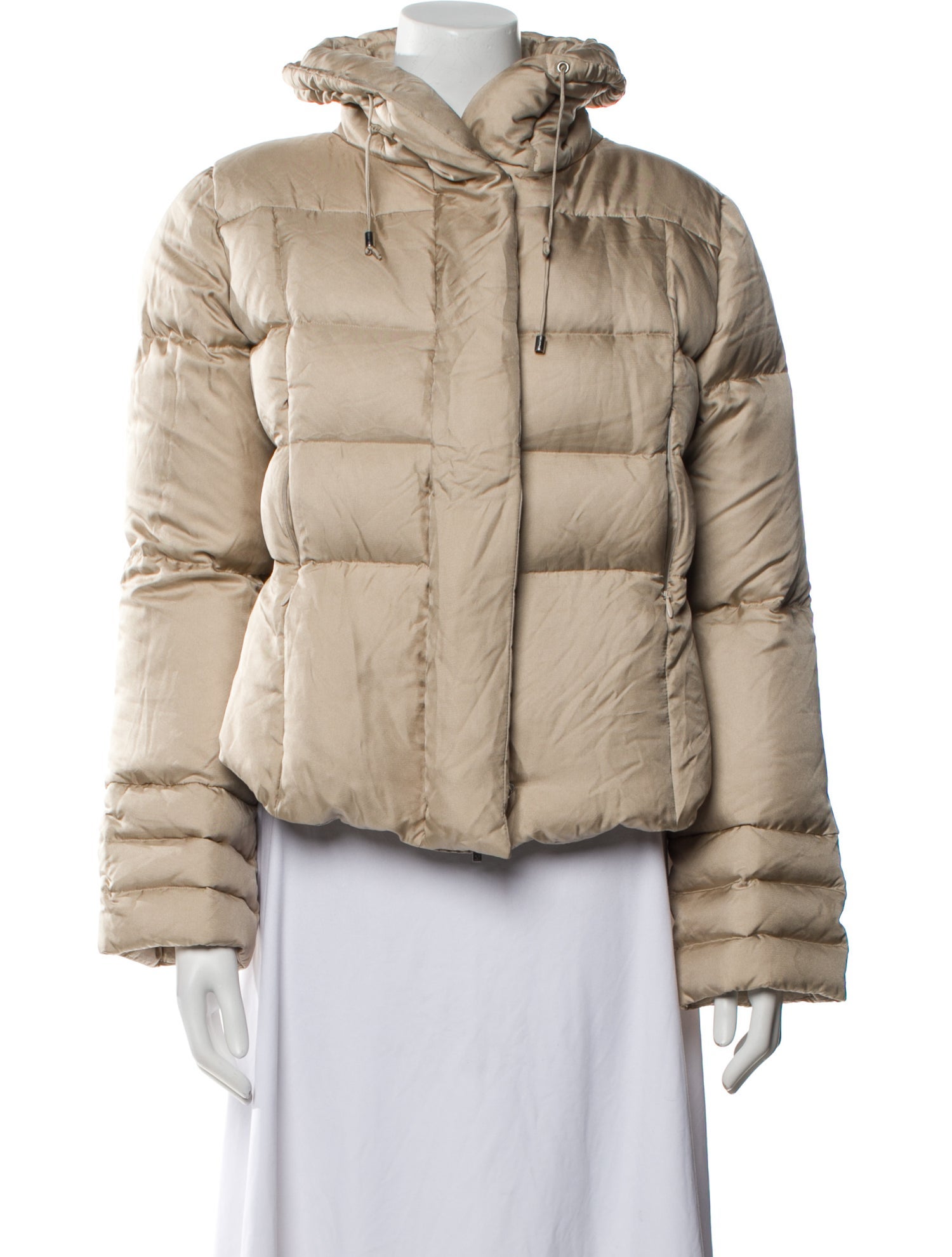 Max Mara Silk Faux Fur Jacket