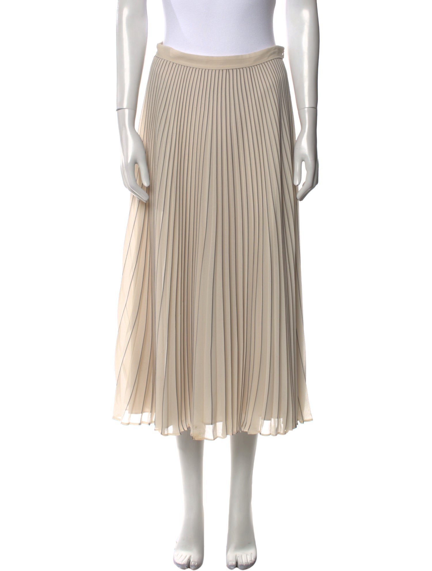Max Mara Studio Striped Midi Length Skirt