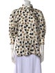 Max Mara Silk Printed Button-Up Top