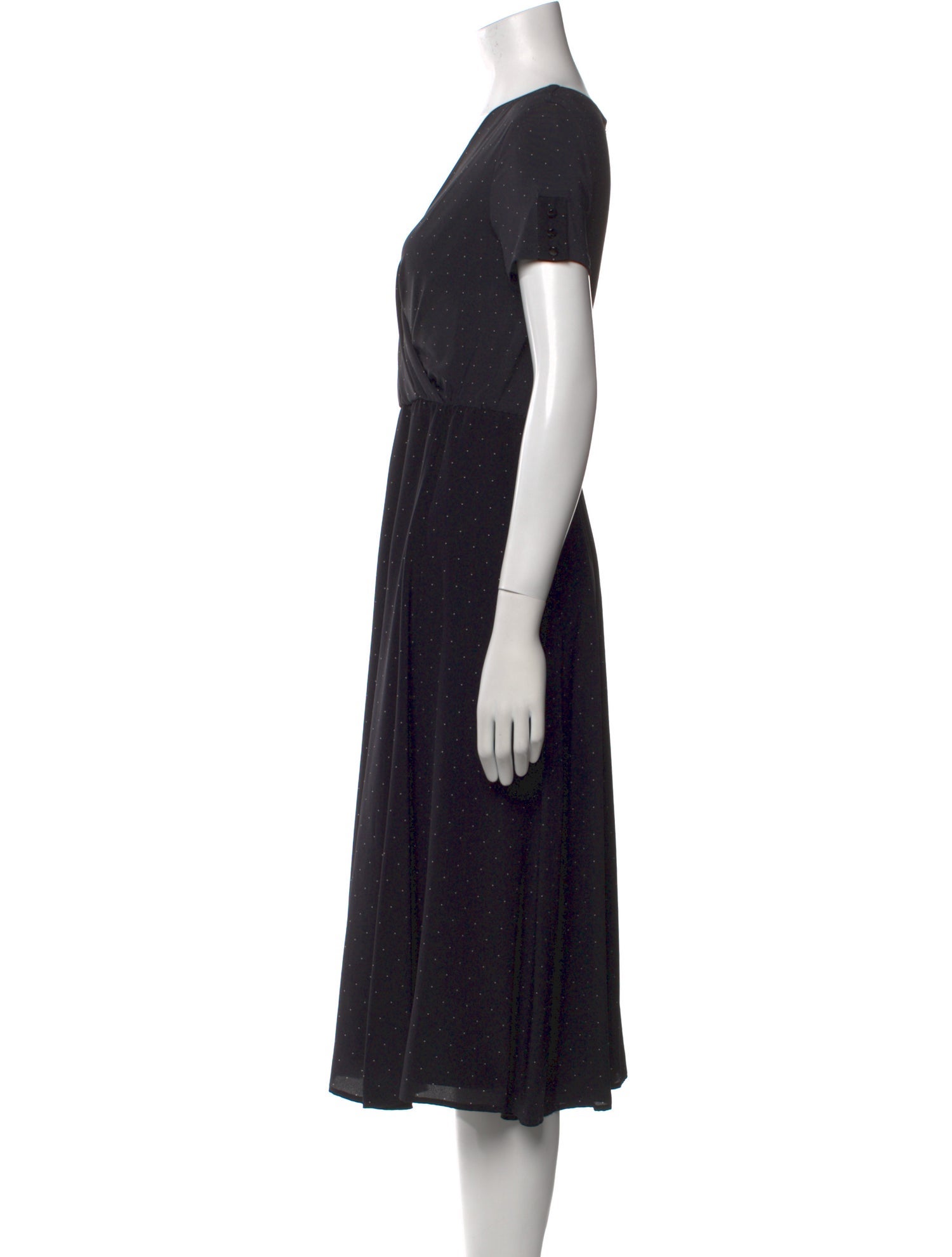 Max Mara V-Neck Midi Length Dress