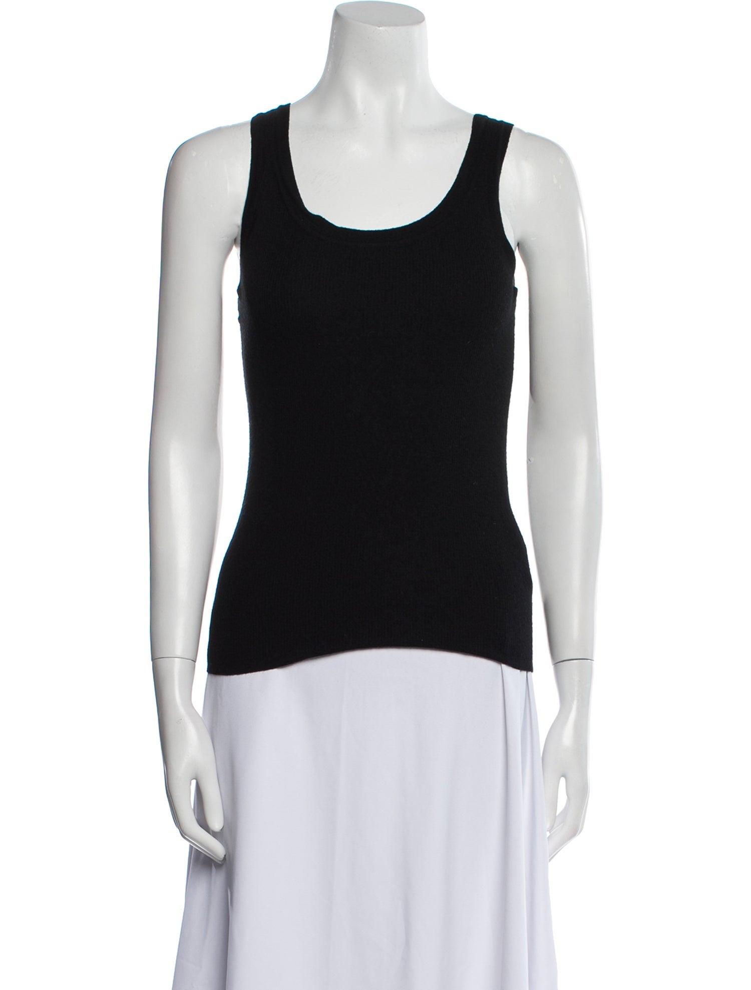 Max Mara Virgin Wool Scoop Neck Top