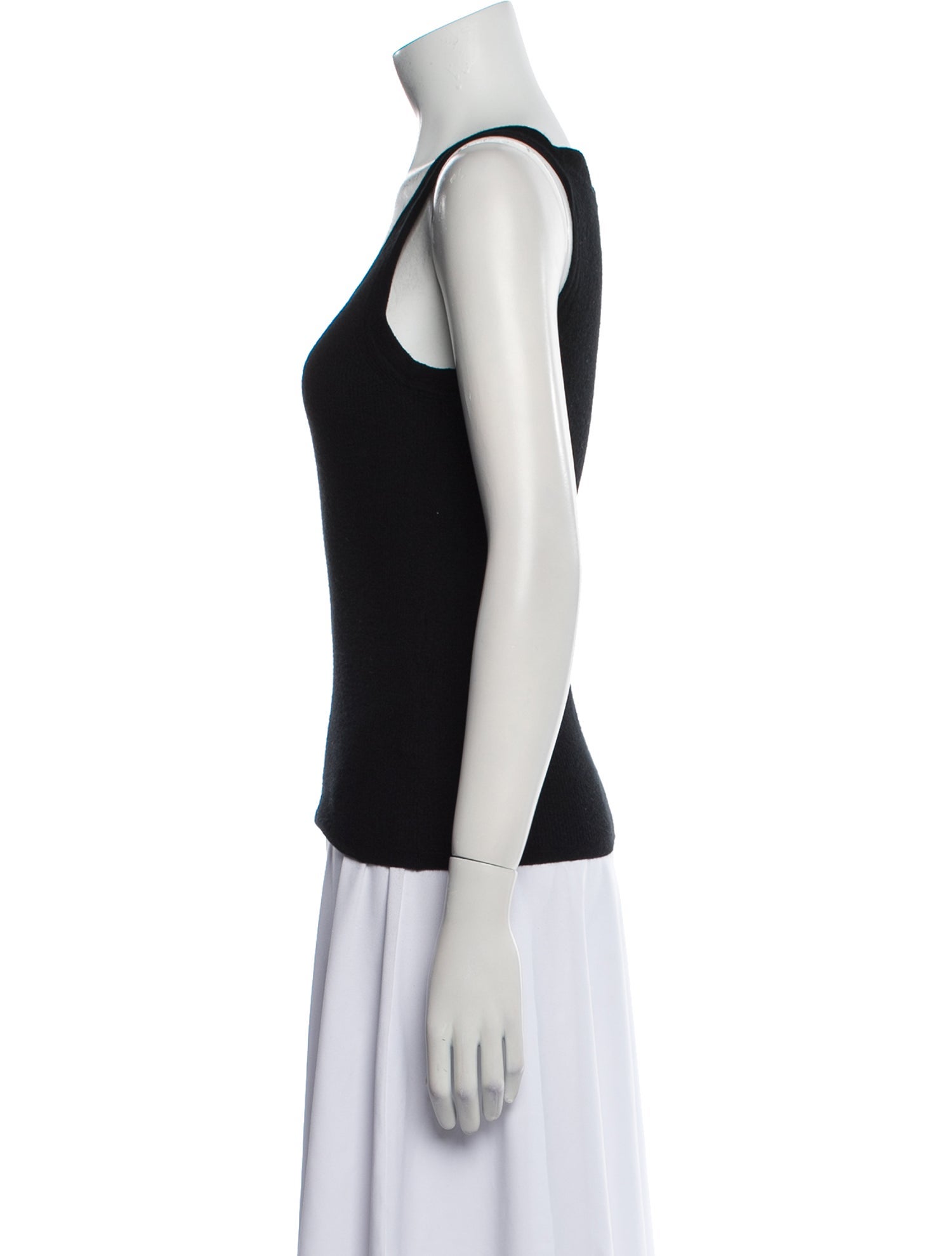 Max Mara Virgin Wool Scoop Neck Top