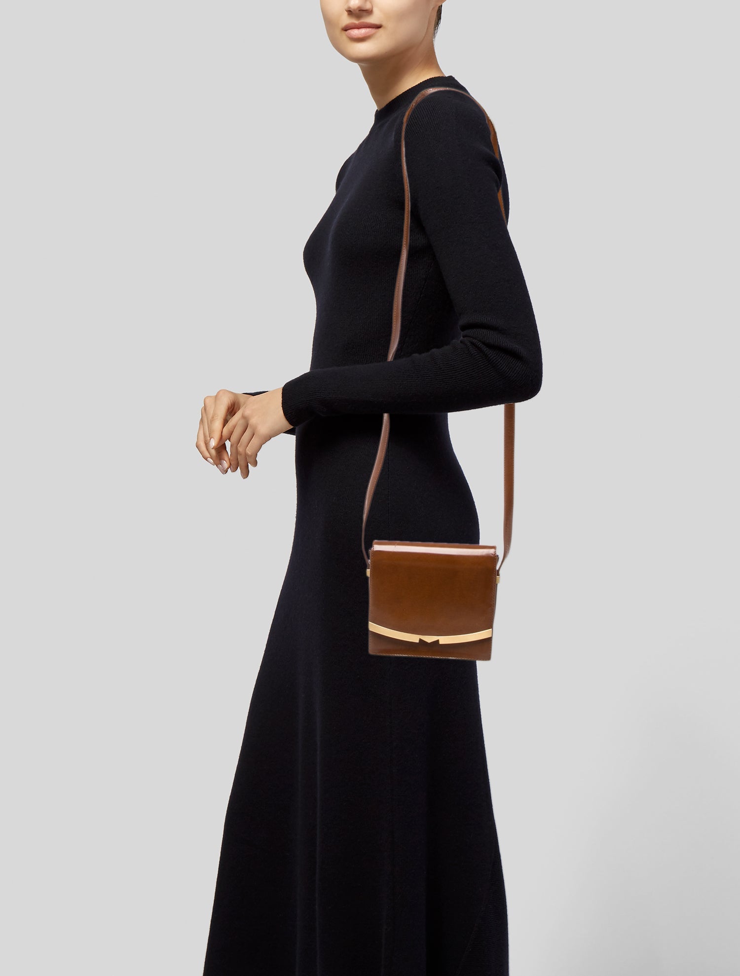 Max Mara Patent Leather Crossbody Bag