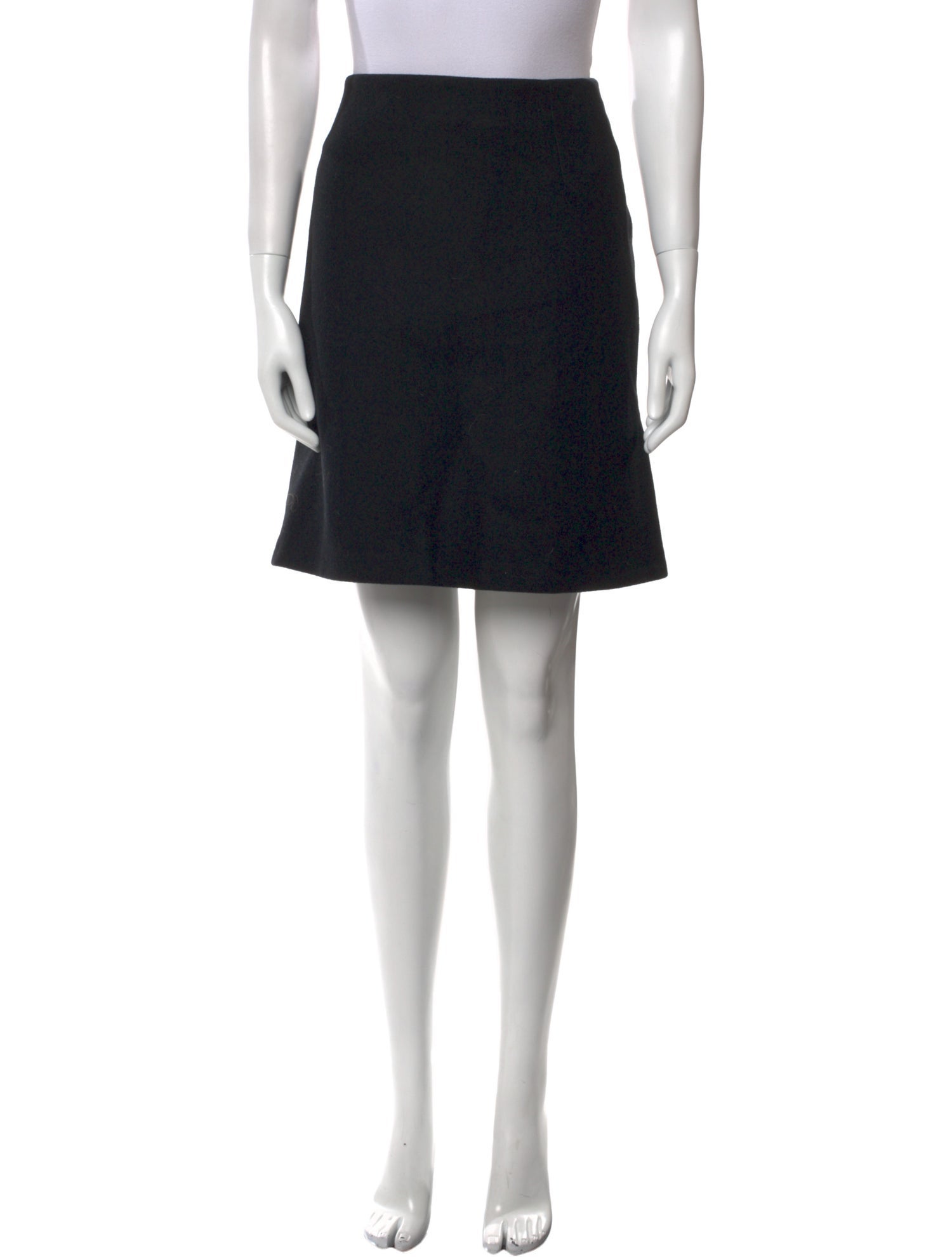 Max Mara Virgin Wool Knee-Length Skirt