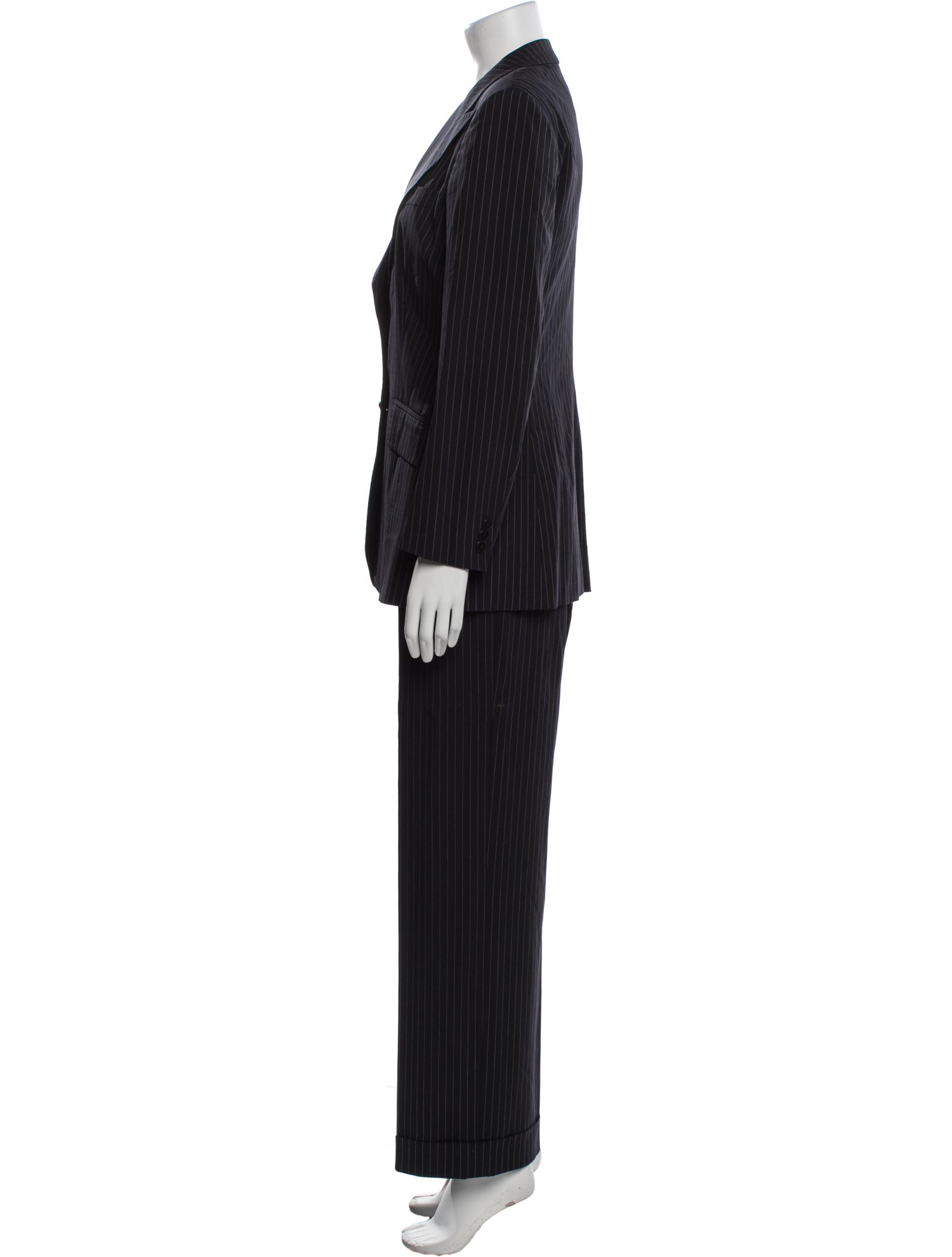 Max Mara Wool Striped Pantsuit