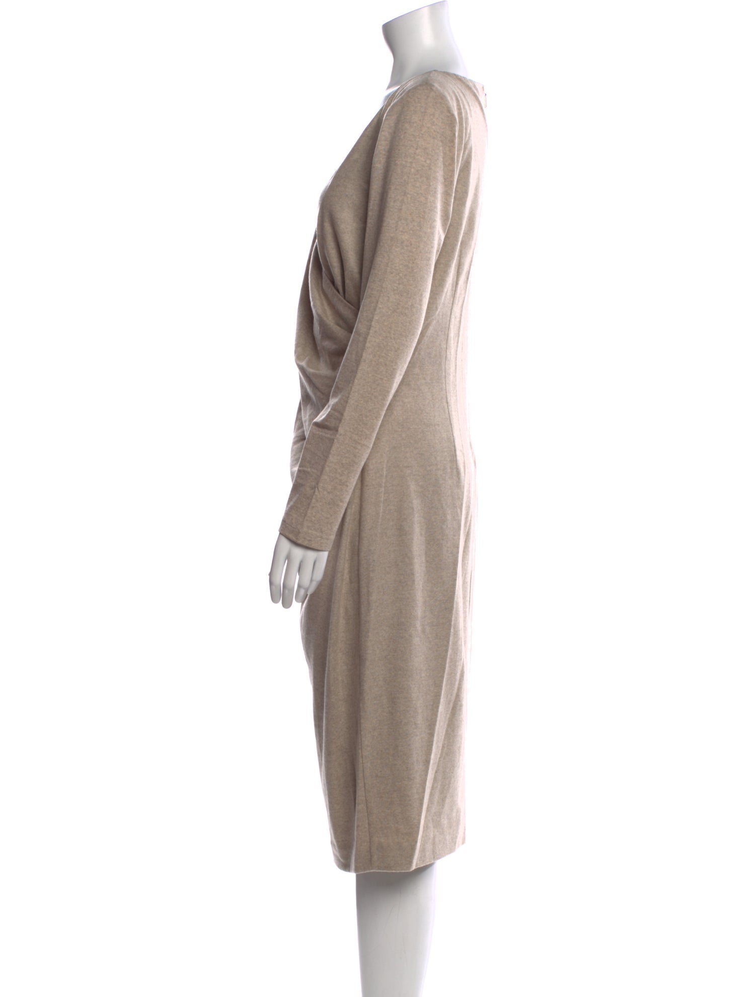 Max Mara Virgin Wool Midi Length Dress