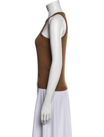 Max Mara Scoop Neck Sleeveless Top