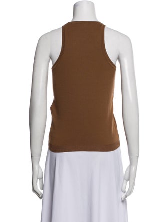 Max Mara Scoop Neck Sleeveless Top
