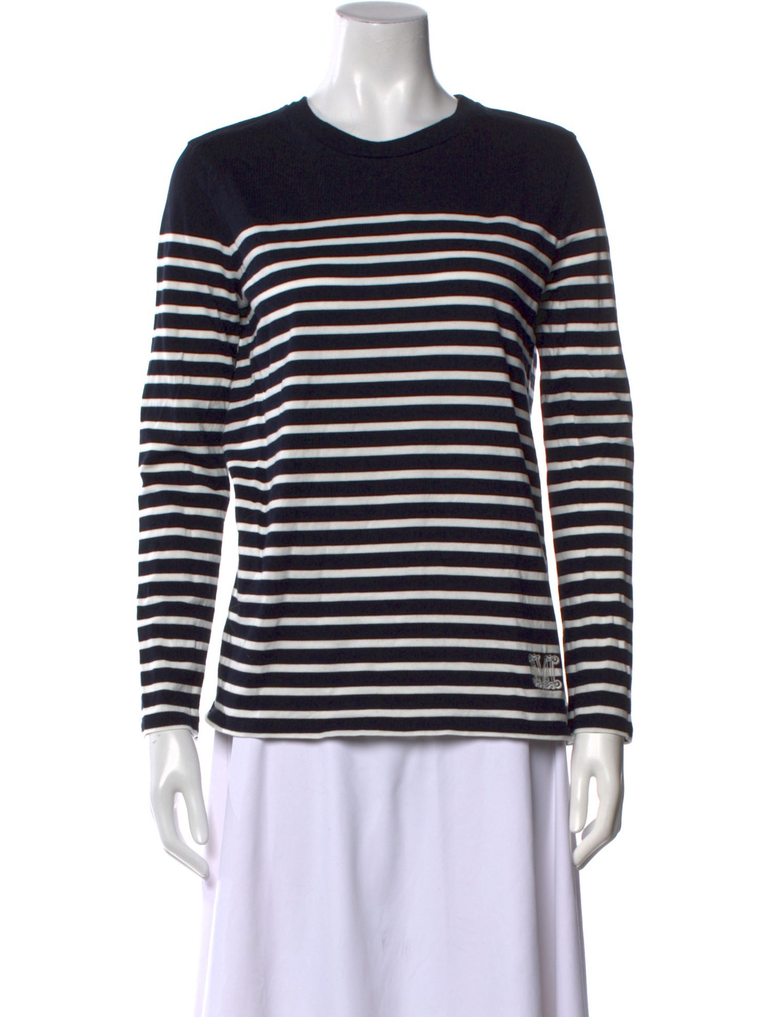 Max Mara Striped Crew Neck T-Shirt