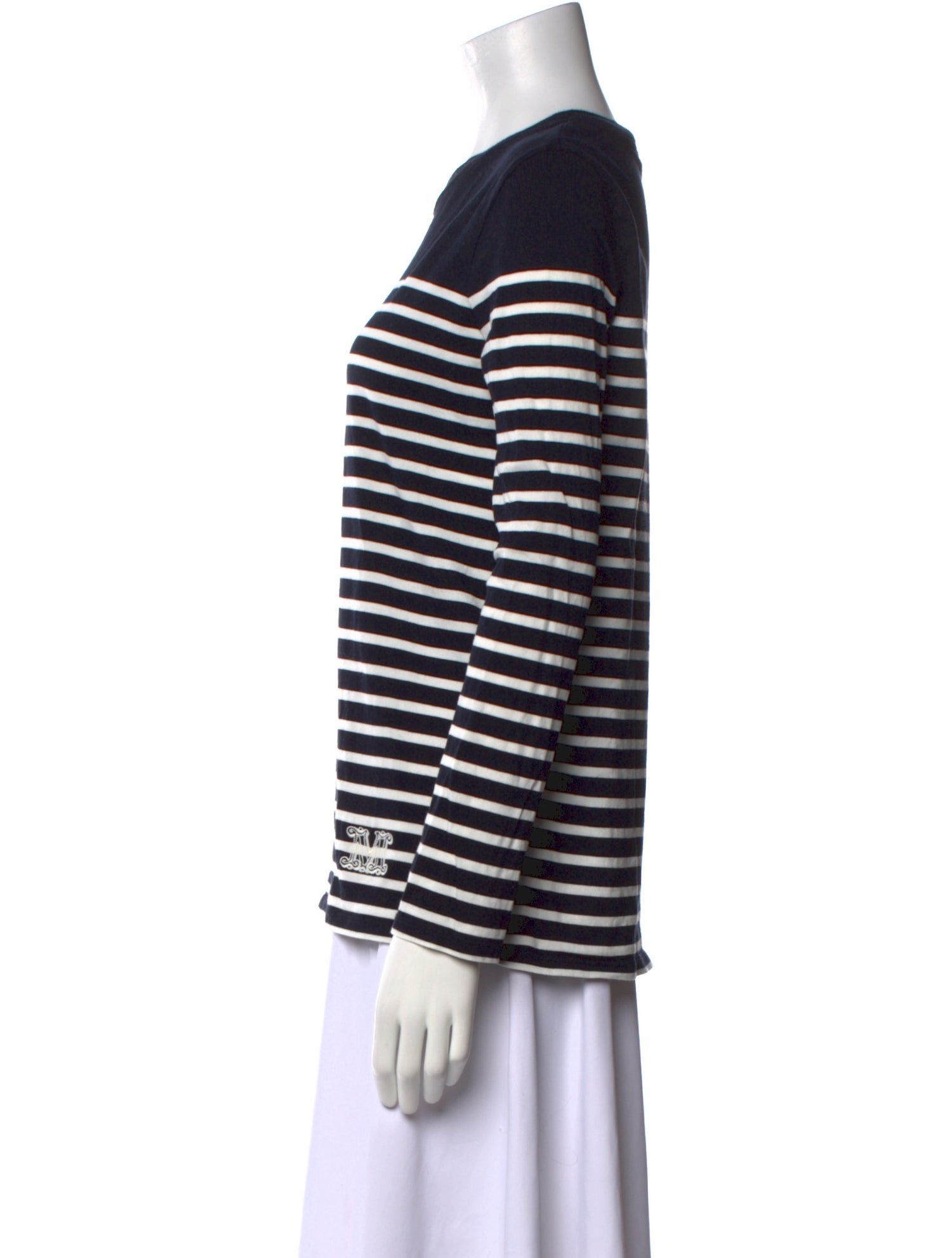 Max Mara Striped Crew Neck T-Shirt