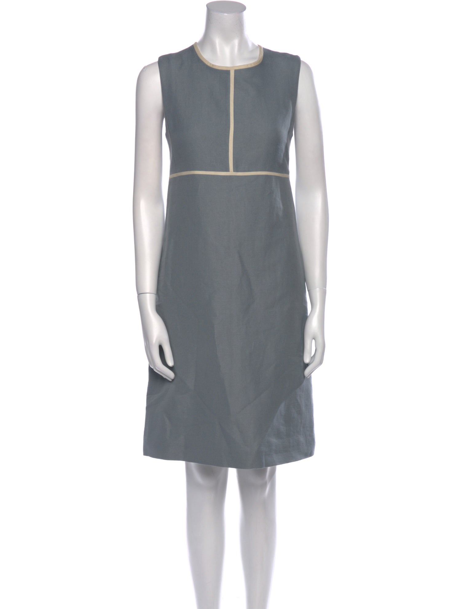 Max Mara Linen Knee-Length Dress