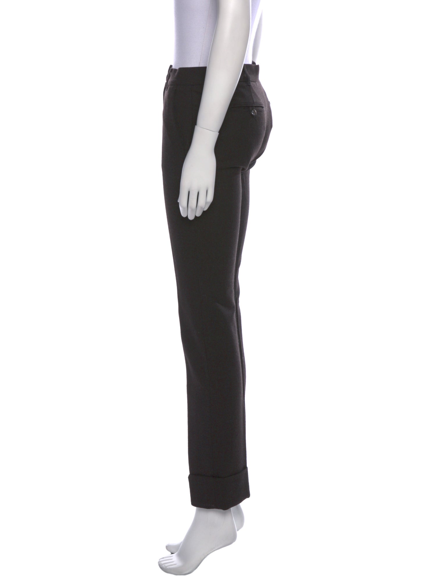 'S Max Mara Virgin Wool Straight Leg Pants