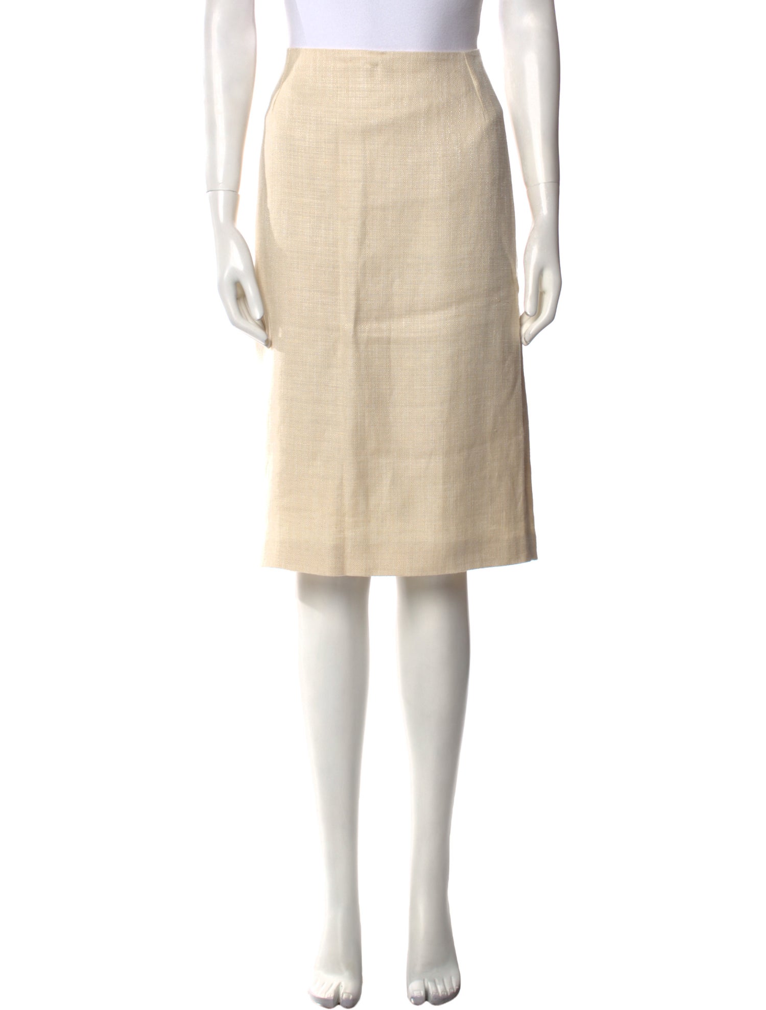 Max Mara Linen Knee-Length Skirt