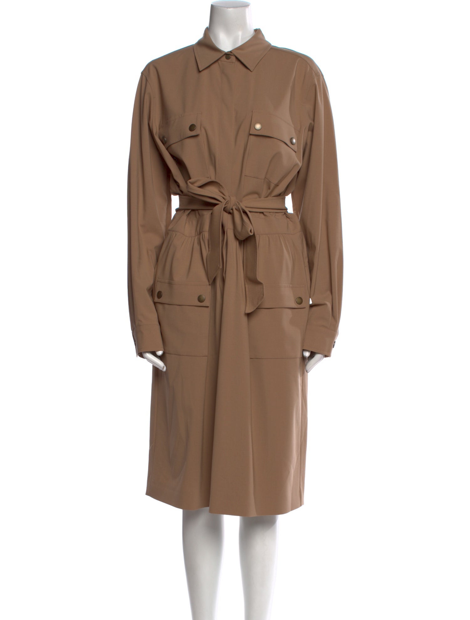 Max Mara Virgin Wool Midi Length Dress