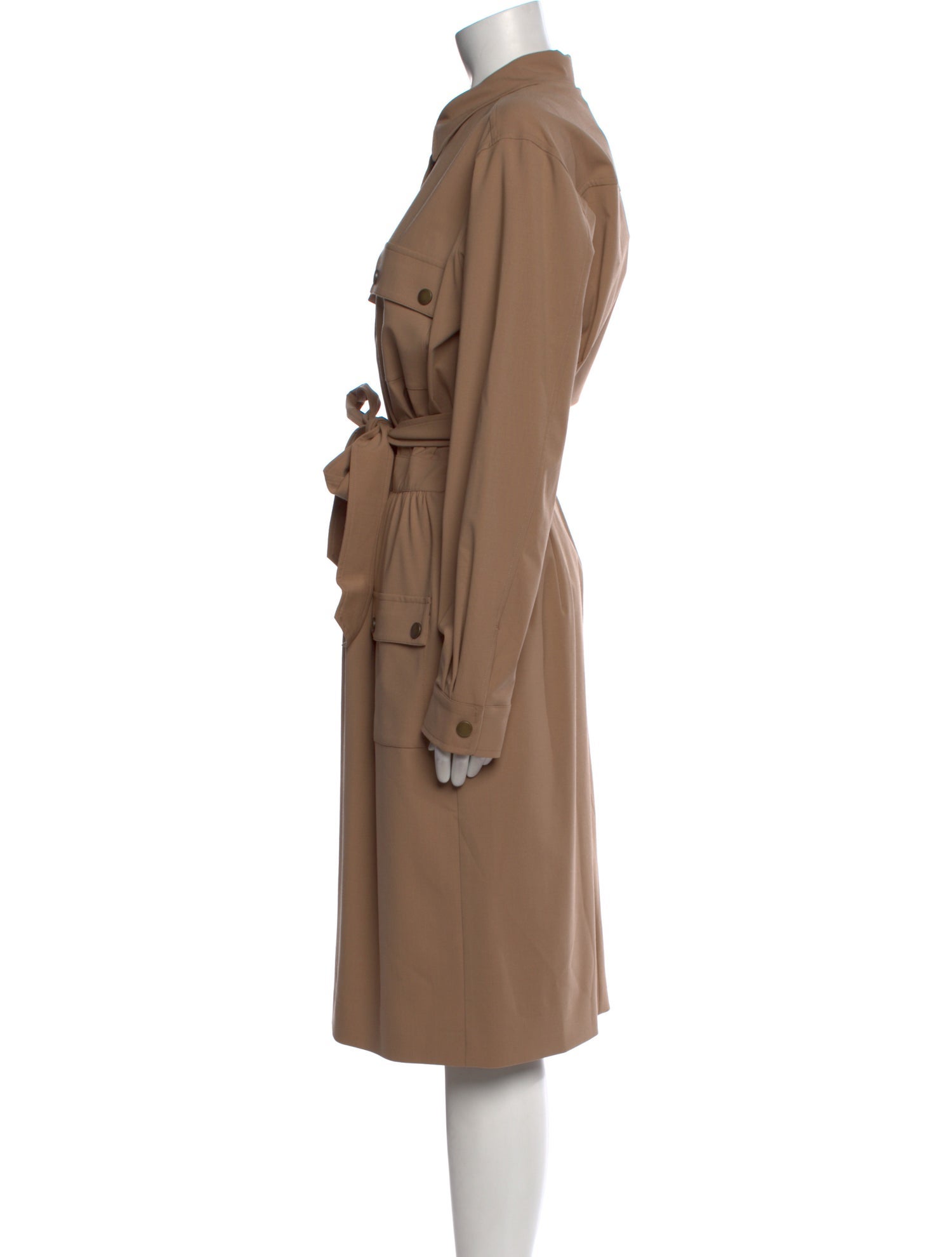 Max Mara Virgin Wool Midi Length Dress
