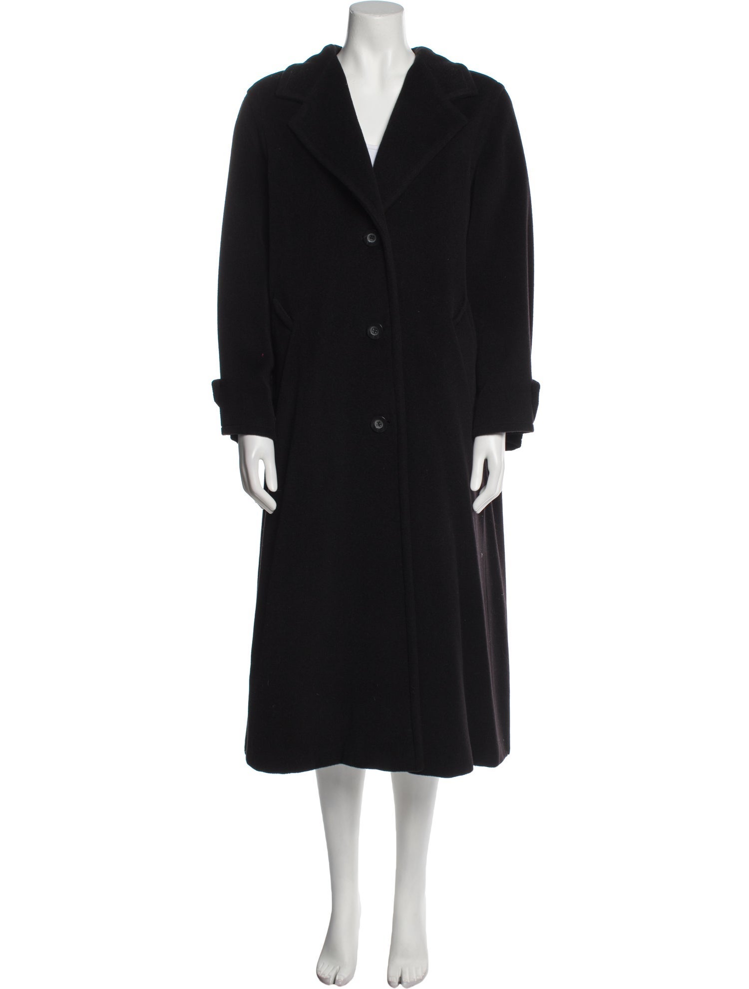 Max Mara Wool Faux Fur Coat