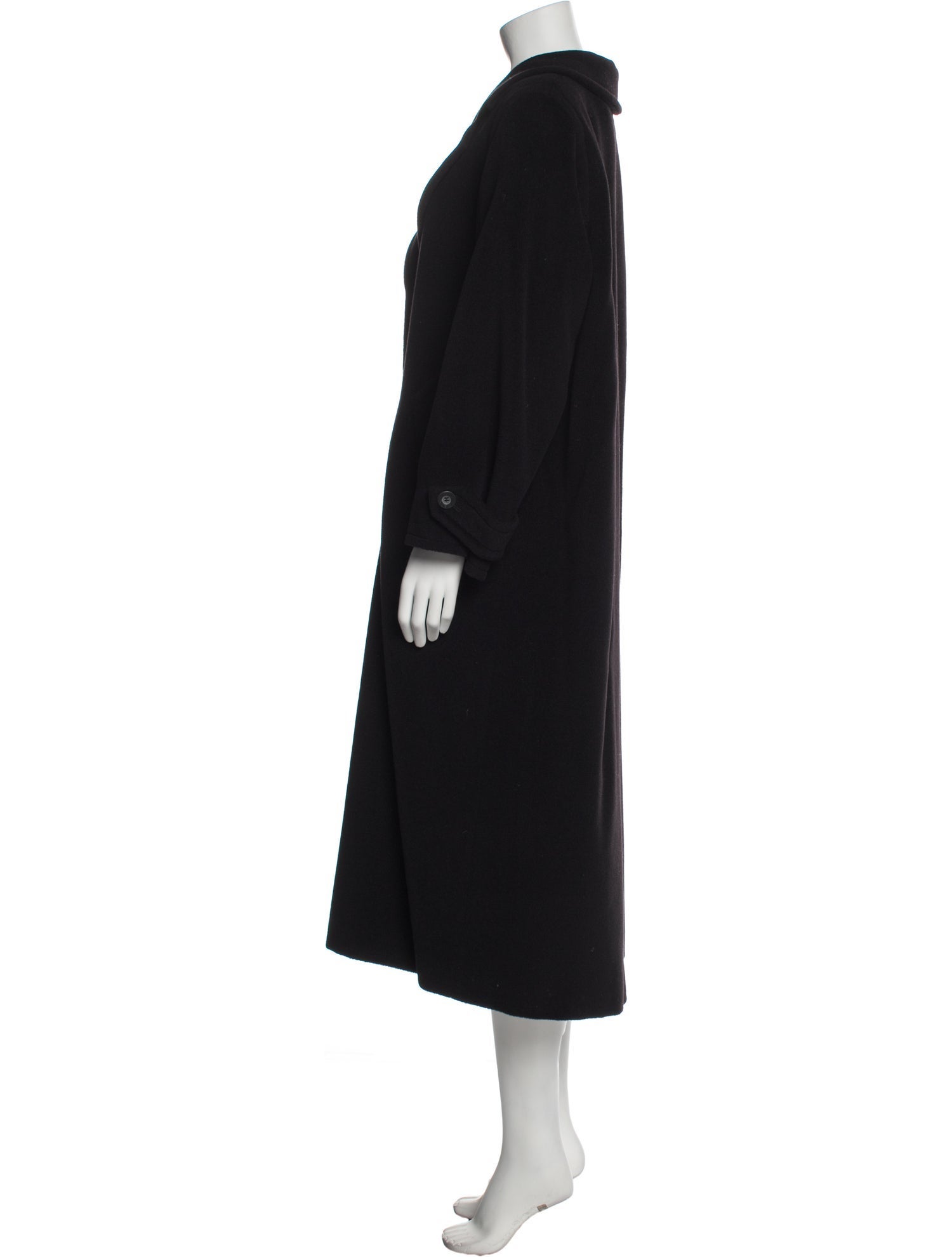 Max Mara Wool Faux Fur Coat