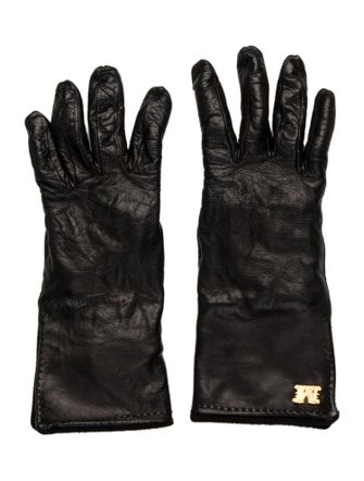 Max Mara Leather Winter Gloves