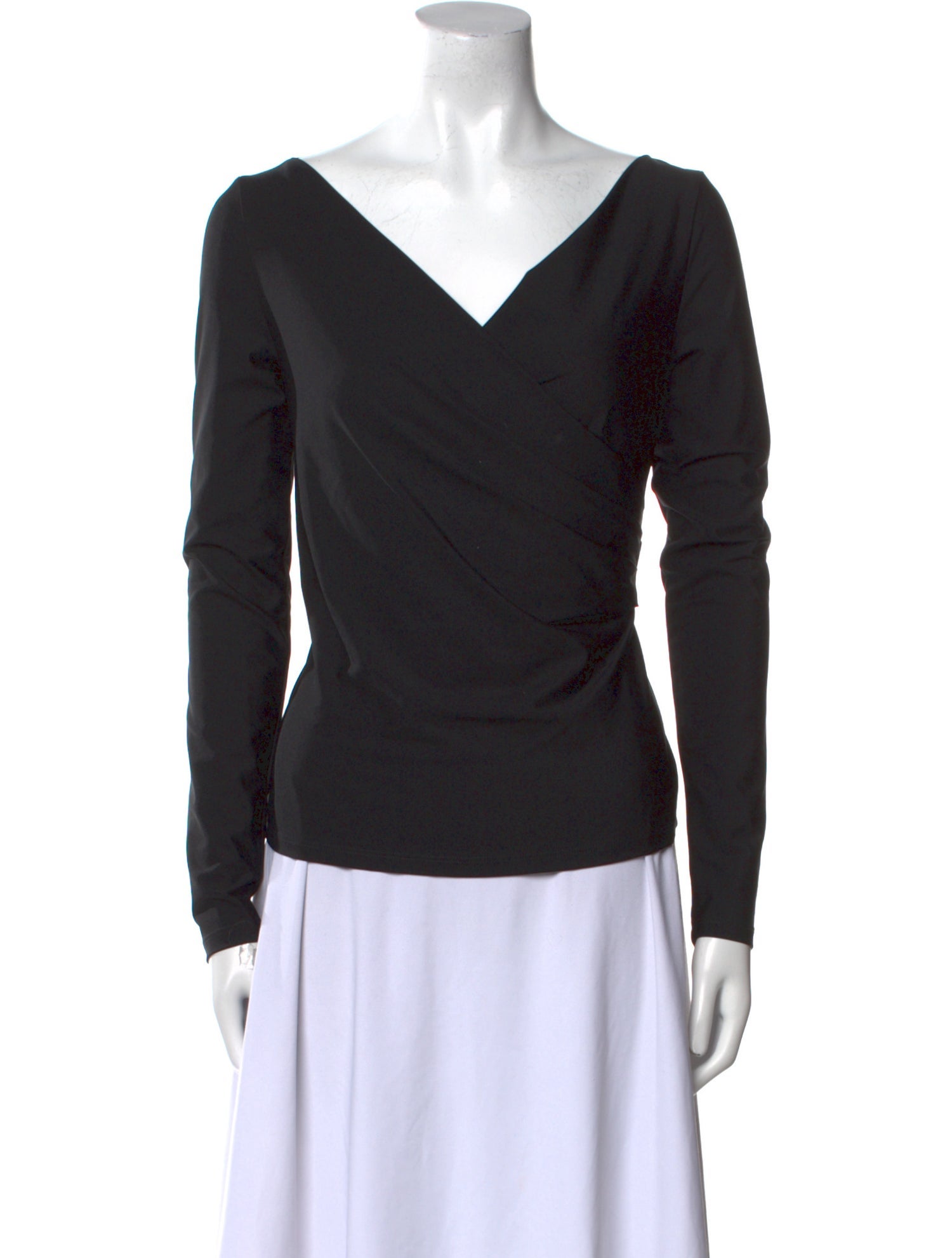 Max Mara V-Neck Long Sleeve Top