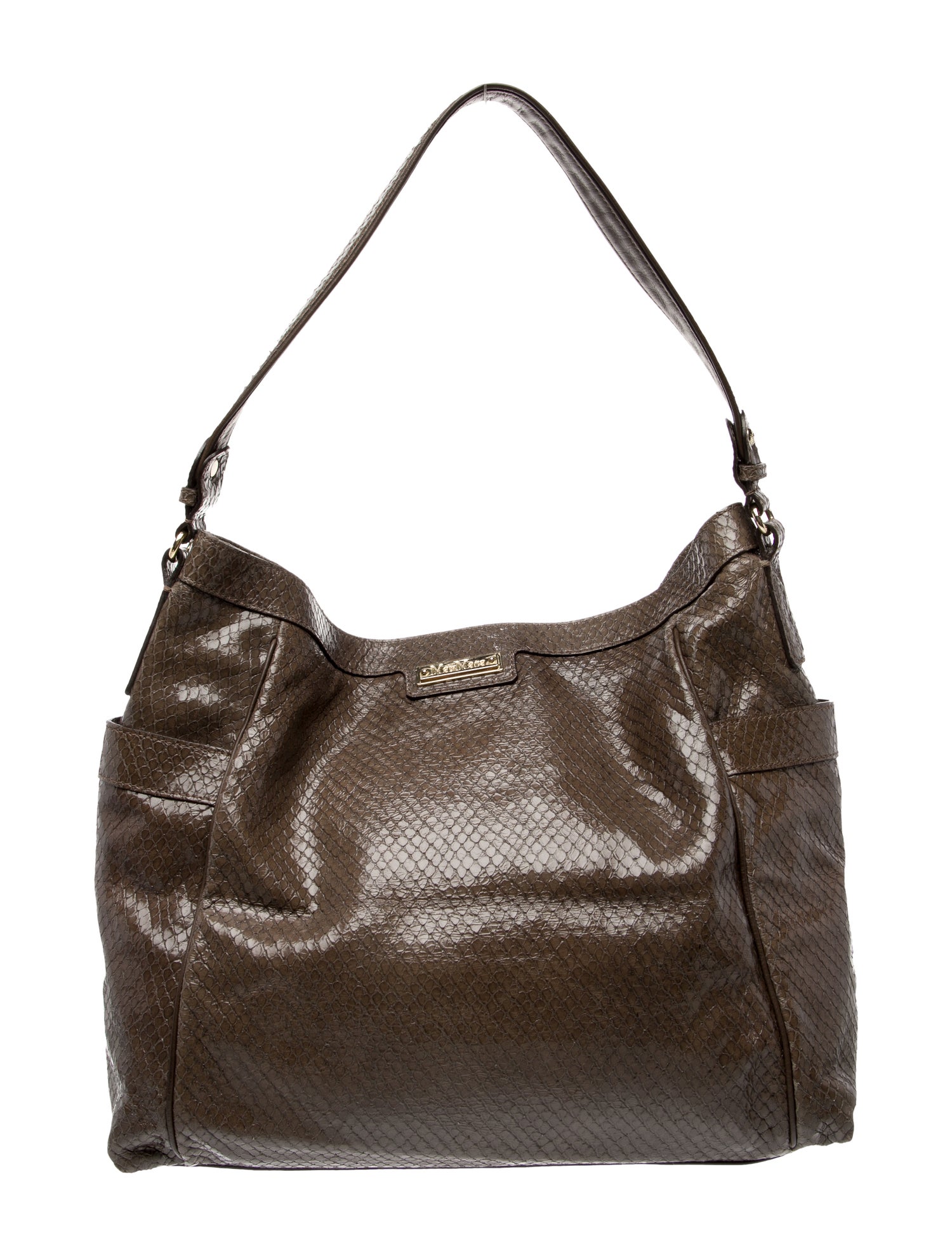 Max Mara Snakeskin Shoulder Bag