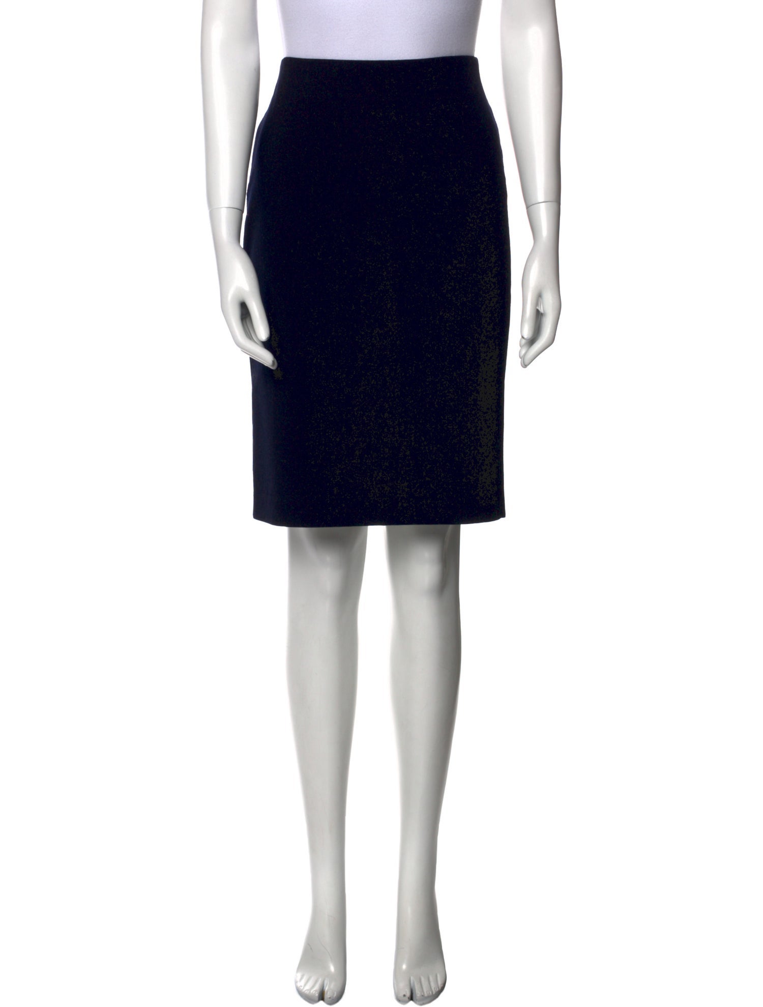 Max Mara Virgin Wool Knee-Length Skirt