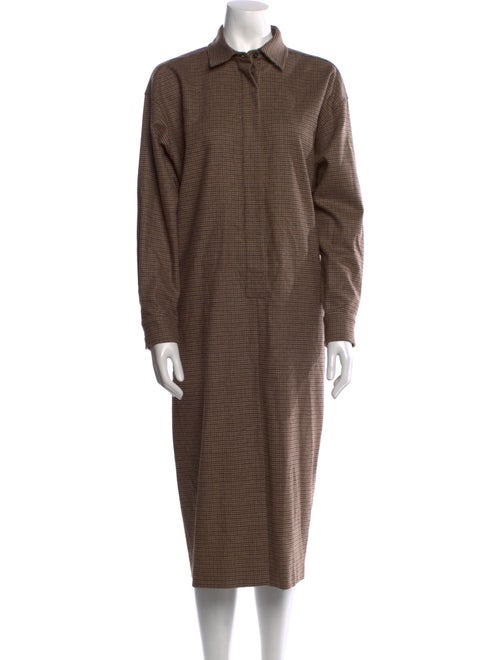 Max Mara Virgin Wool Midi Length Dress