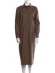 Max Mara Virgin Wool Midi Length Dress
