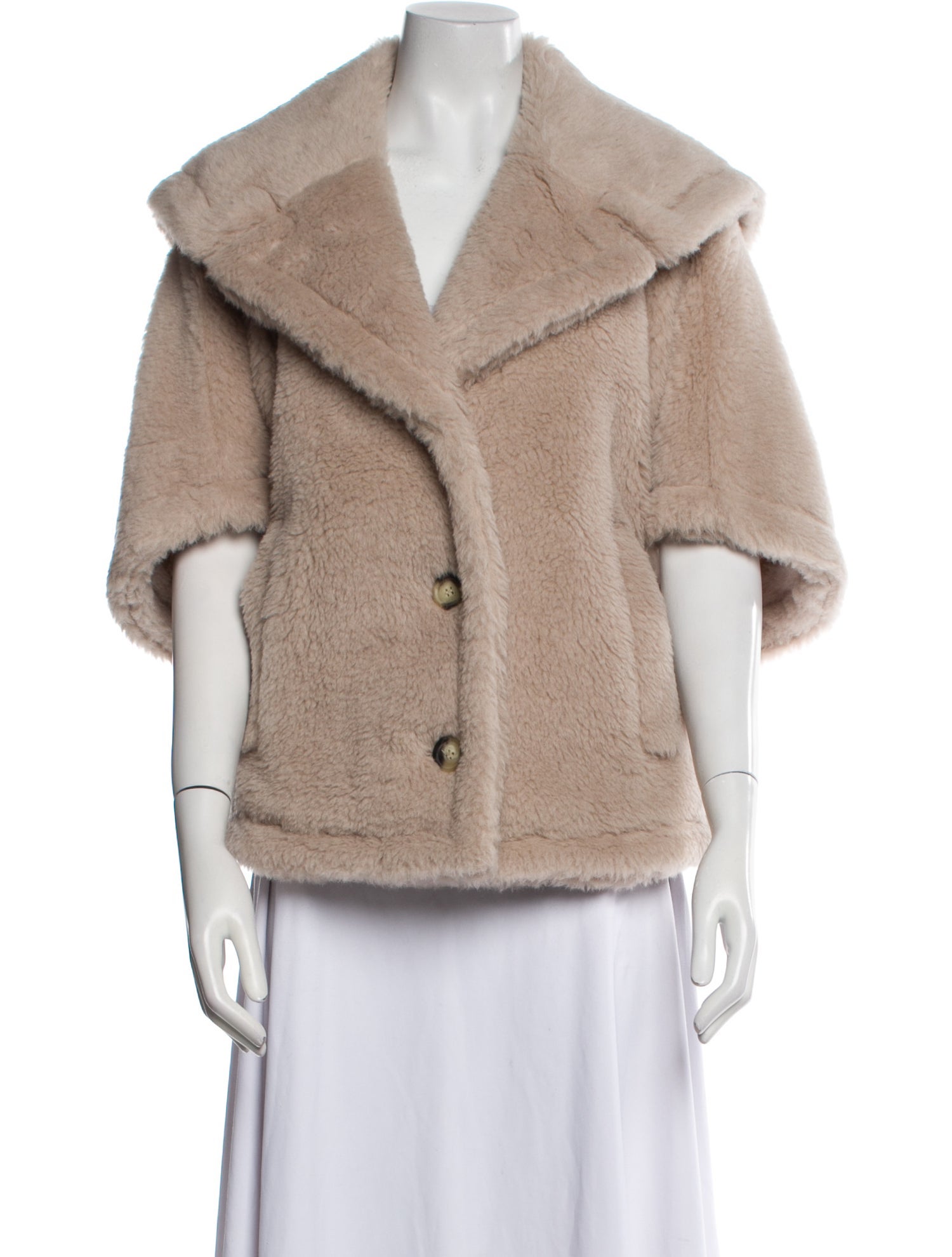 Max Mara Alpaca Faux Fur Jacket