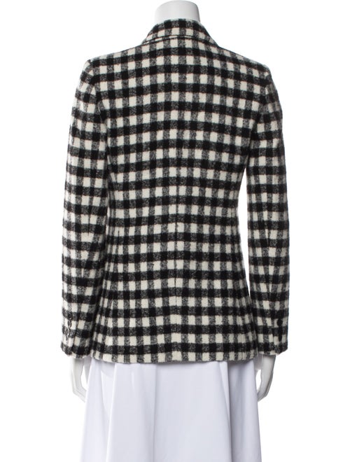 Max Mara Plaid Print Blazer