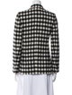 Max Mara Plaid Print Blazer