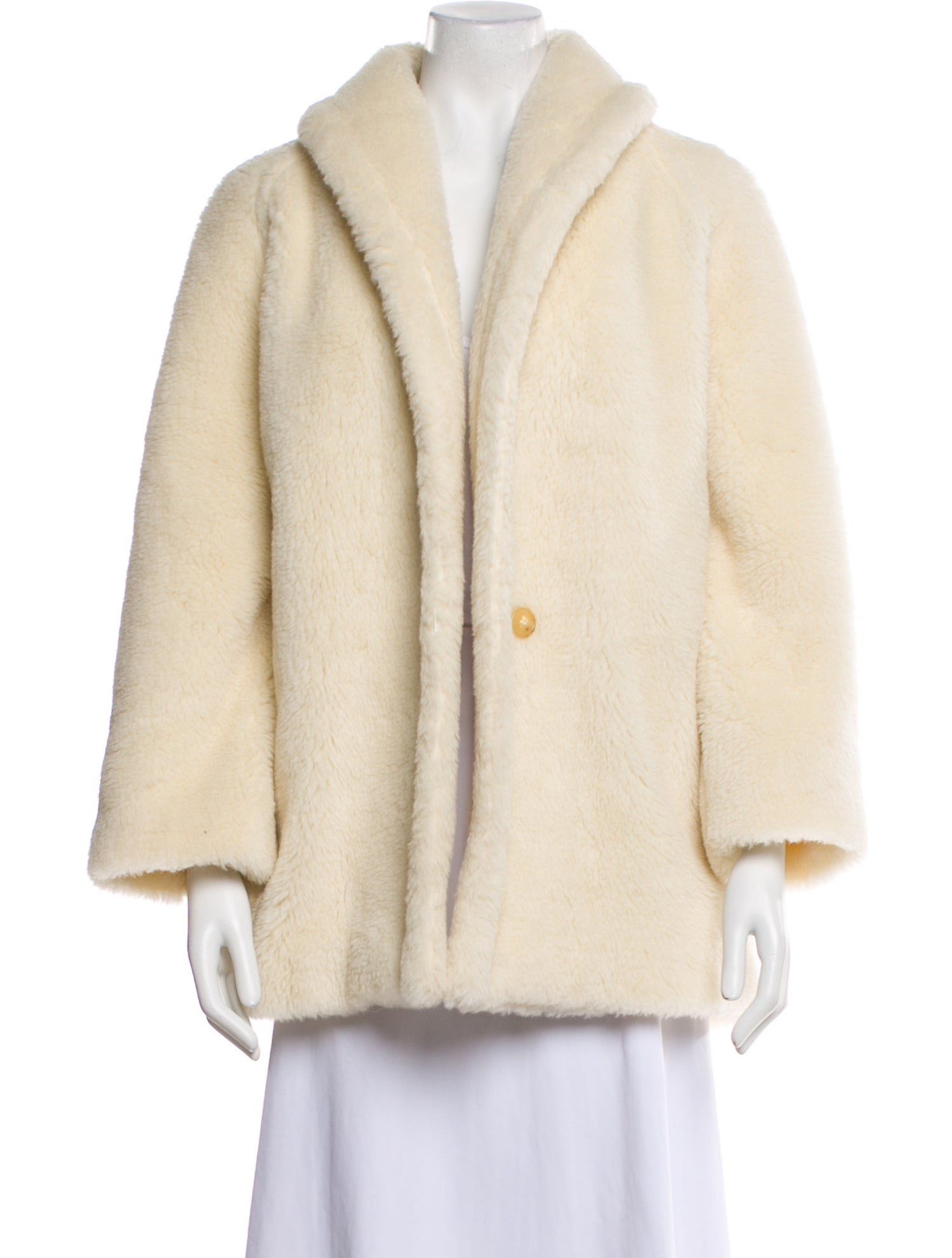 Max Mara Alpaca Faux Fur Coat