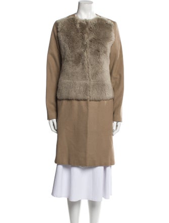 Max Mara Wool Fur Coat