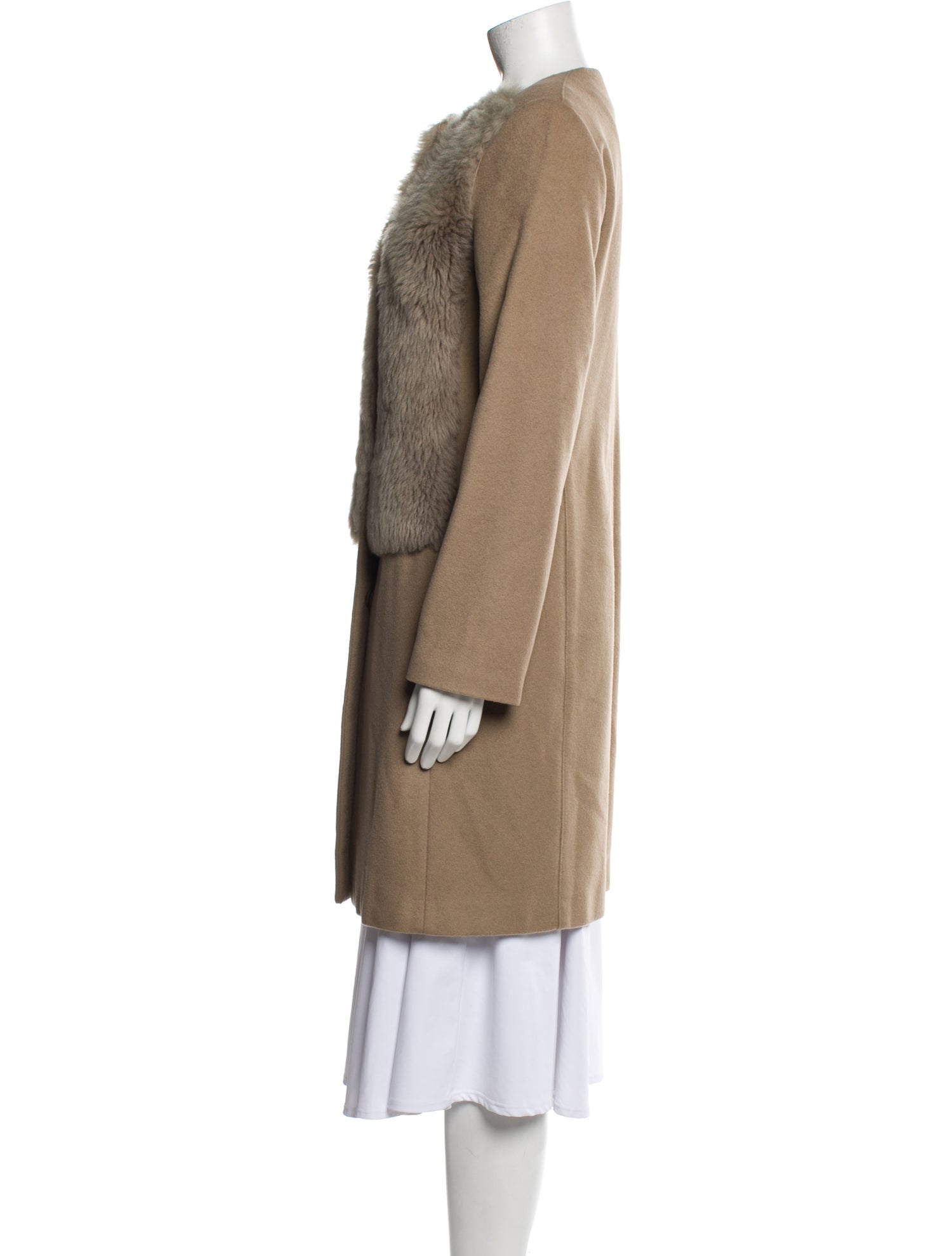 Max Mara Wool Fur Coat