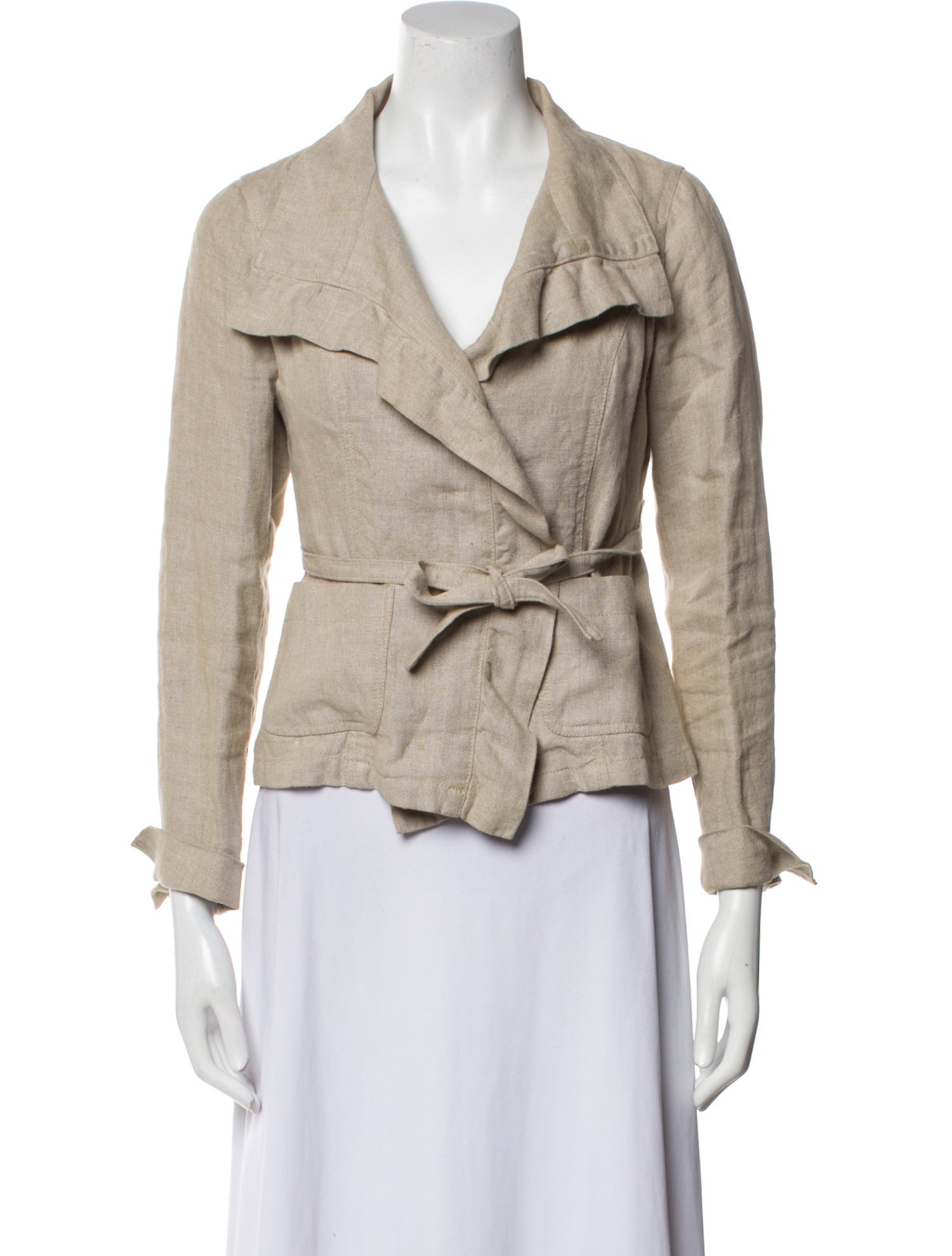 Max Mara Linen Biker Jacket