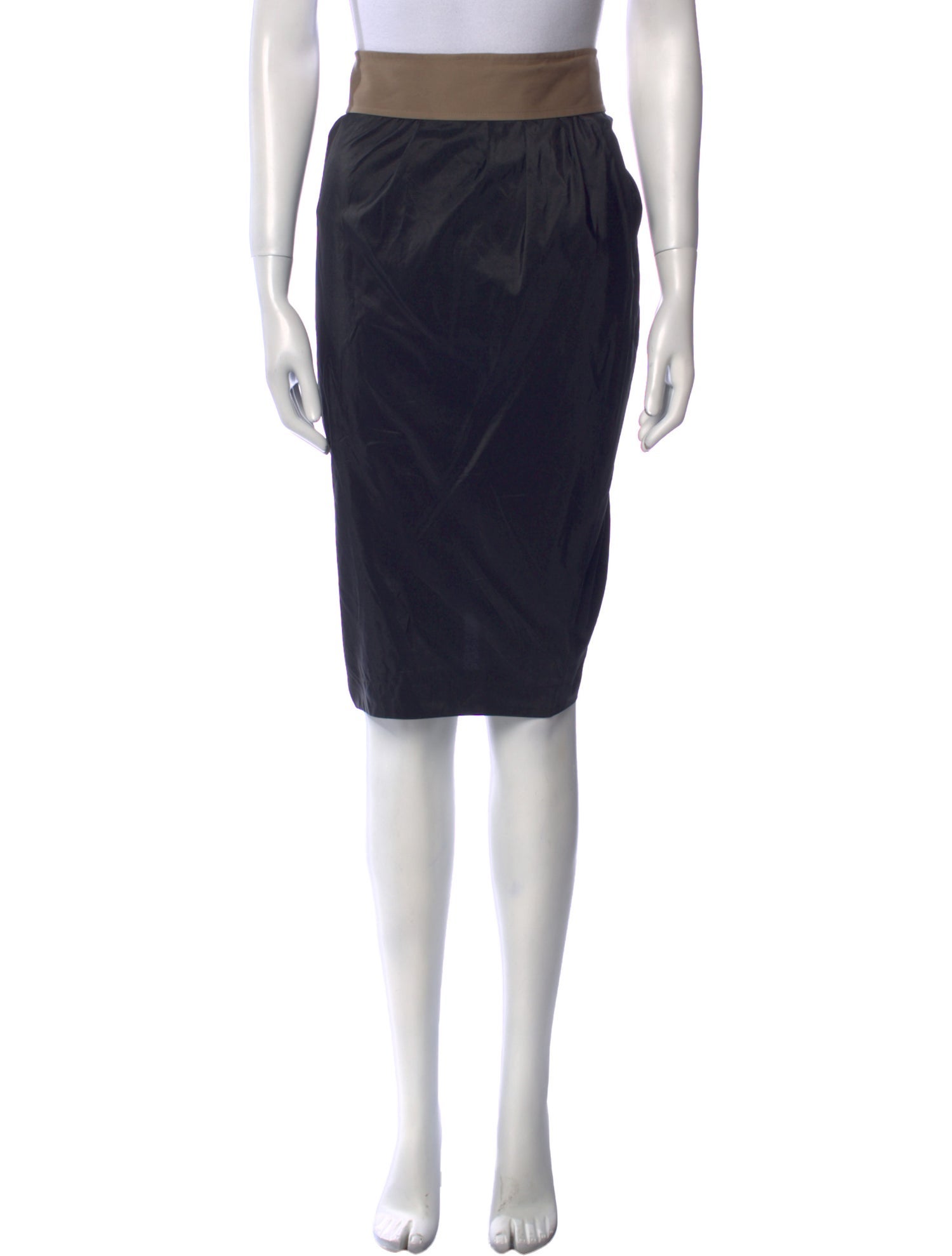 Max Mara Silk Knee-Length Skirt