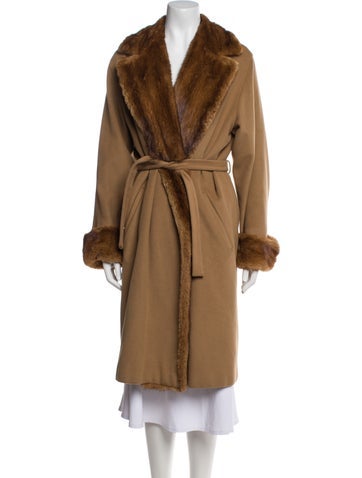 Max Mara Coats Cashmere Faux Fur Coat US 8 | M