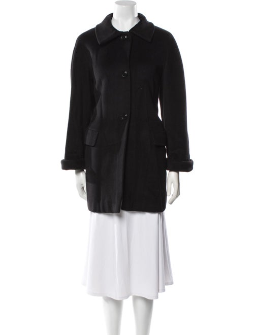 Max Mara Virgin Wool Faux Fur Coat