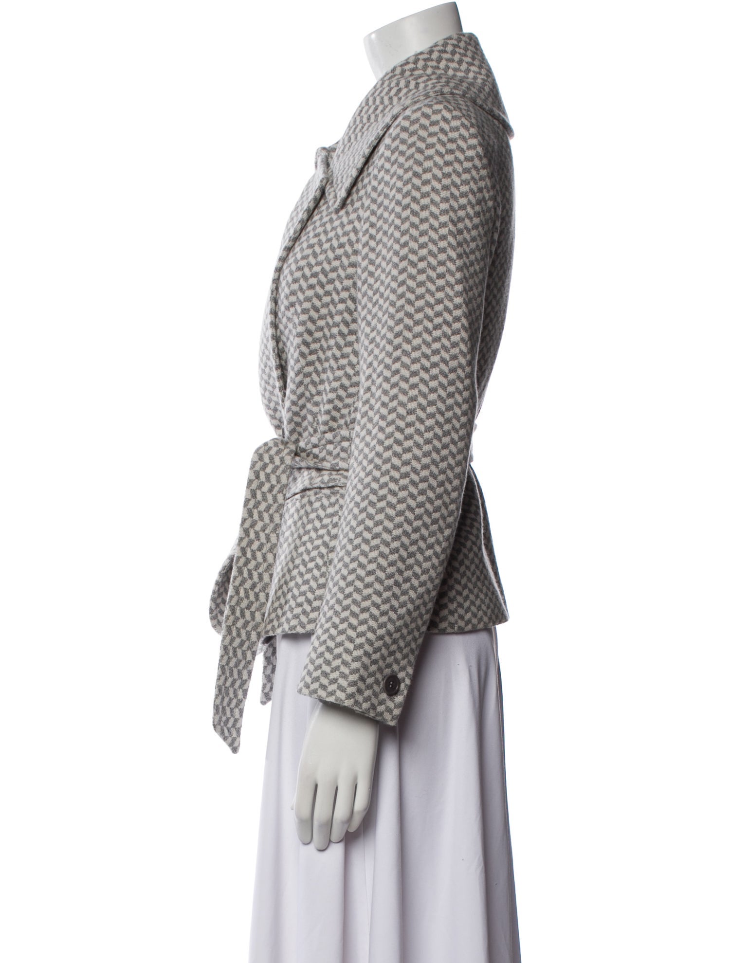 Max Mara Virgin Wool Printed Jacket