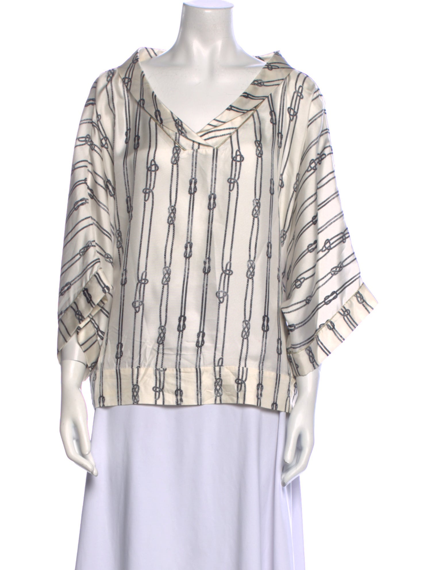 Max Mara Silk Striped Blouse