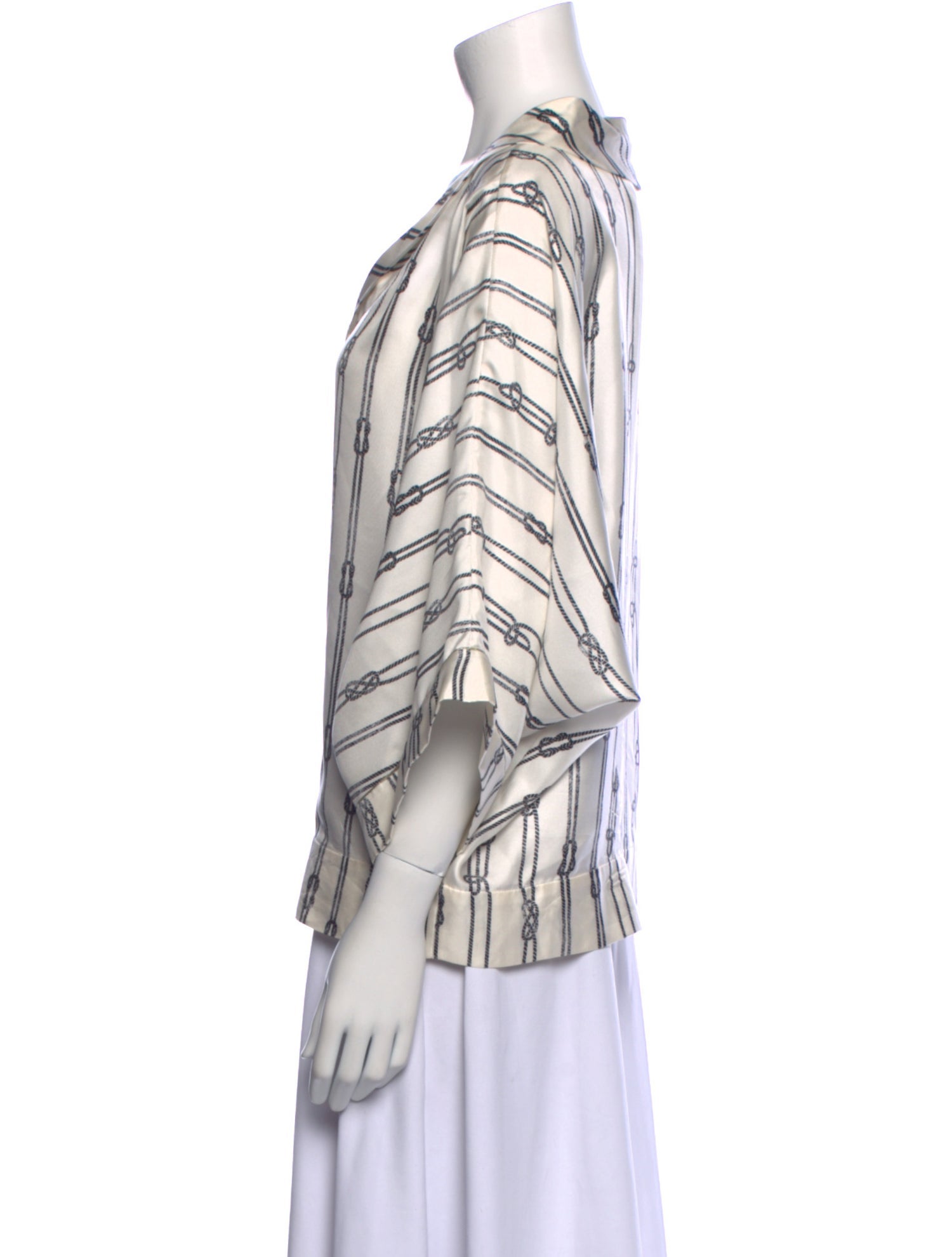 Max Mara Silk Striped Blouse