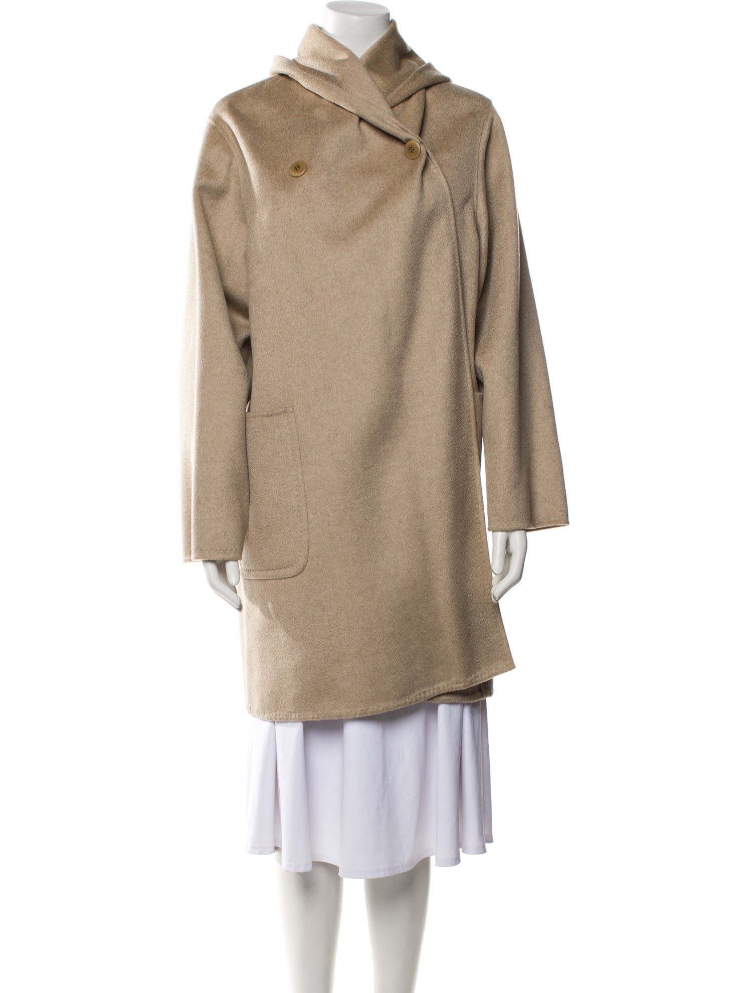 Max Mara Cashmere Faux Fur Coat
