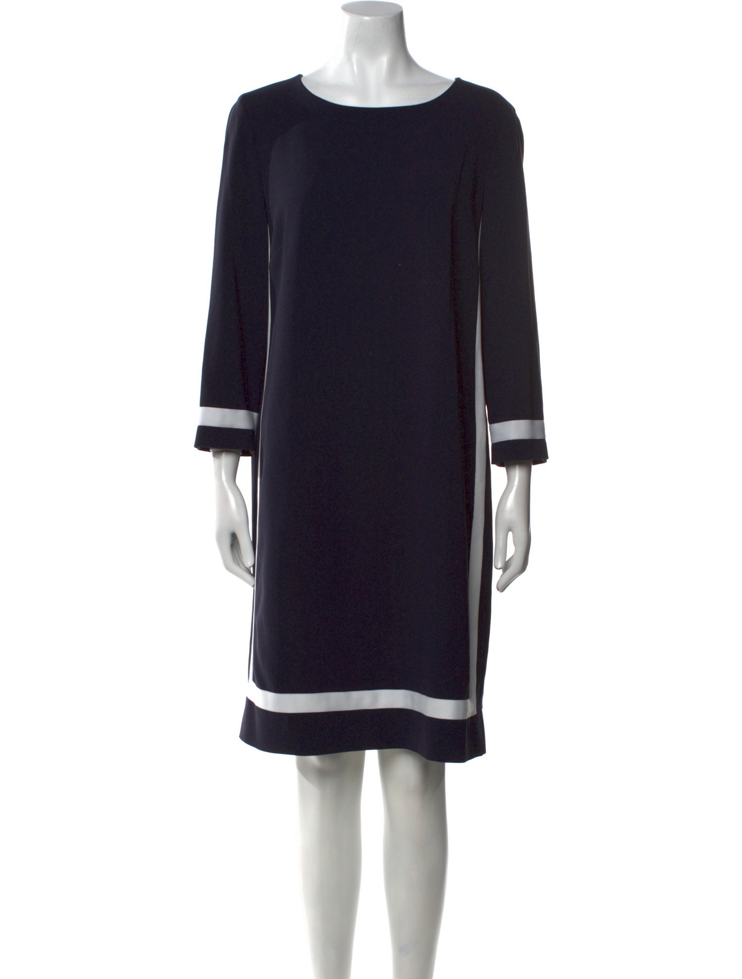 Max Mara Bateau Neckline Knee-Length Dress