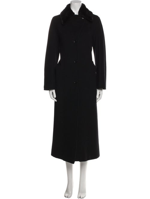 Max Mara Virgin Wool Faux Fur Coat