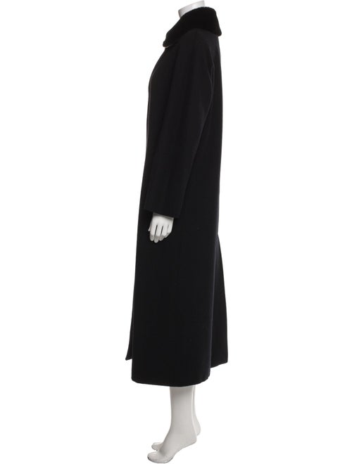 Max Mara Virgin Wool Faux Fur Coat