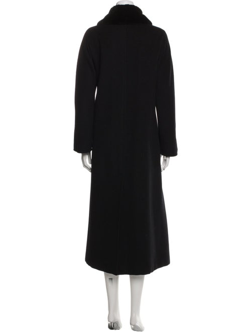 Max Mara Virgin Wool Faux Fur Coat