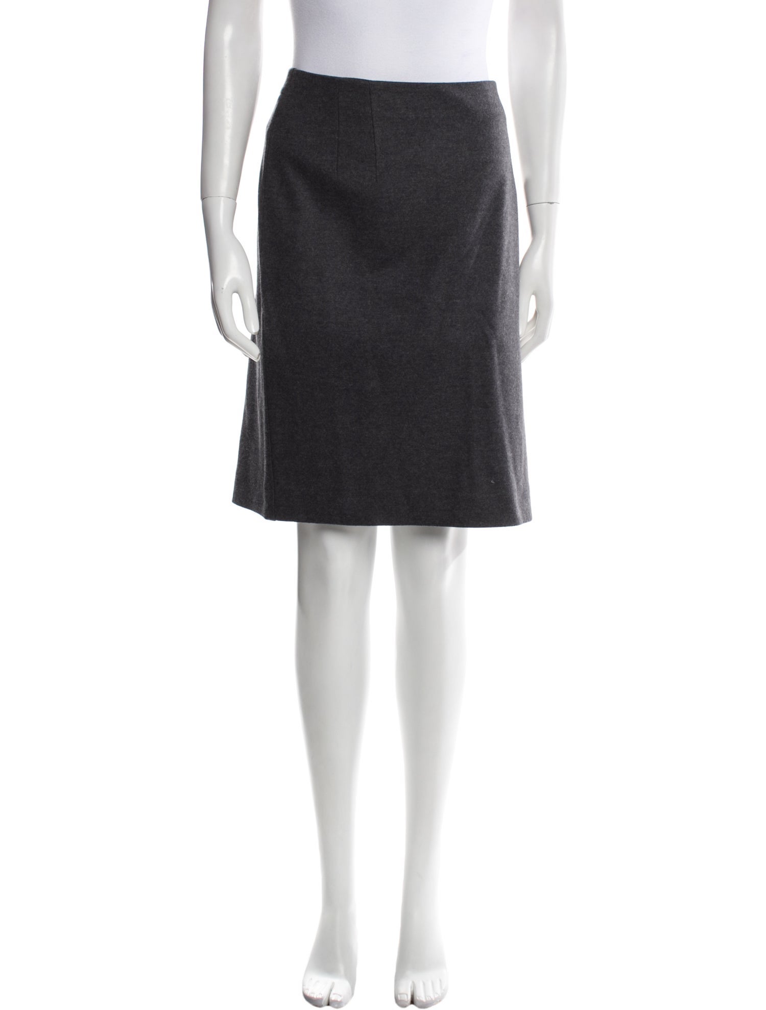 Max Mara Virgin Wool Knee-Length Skirt