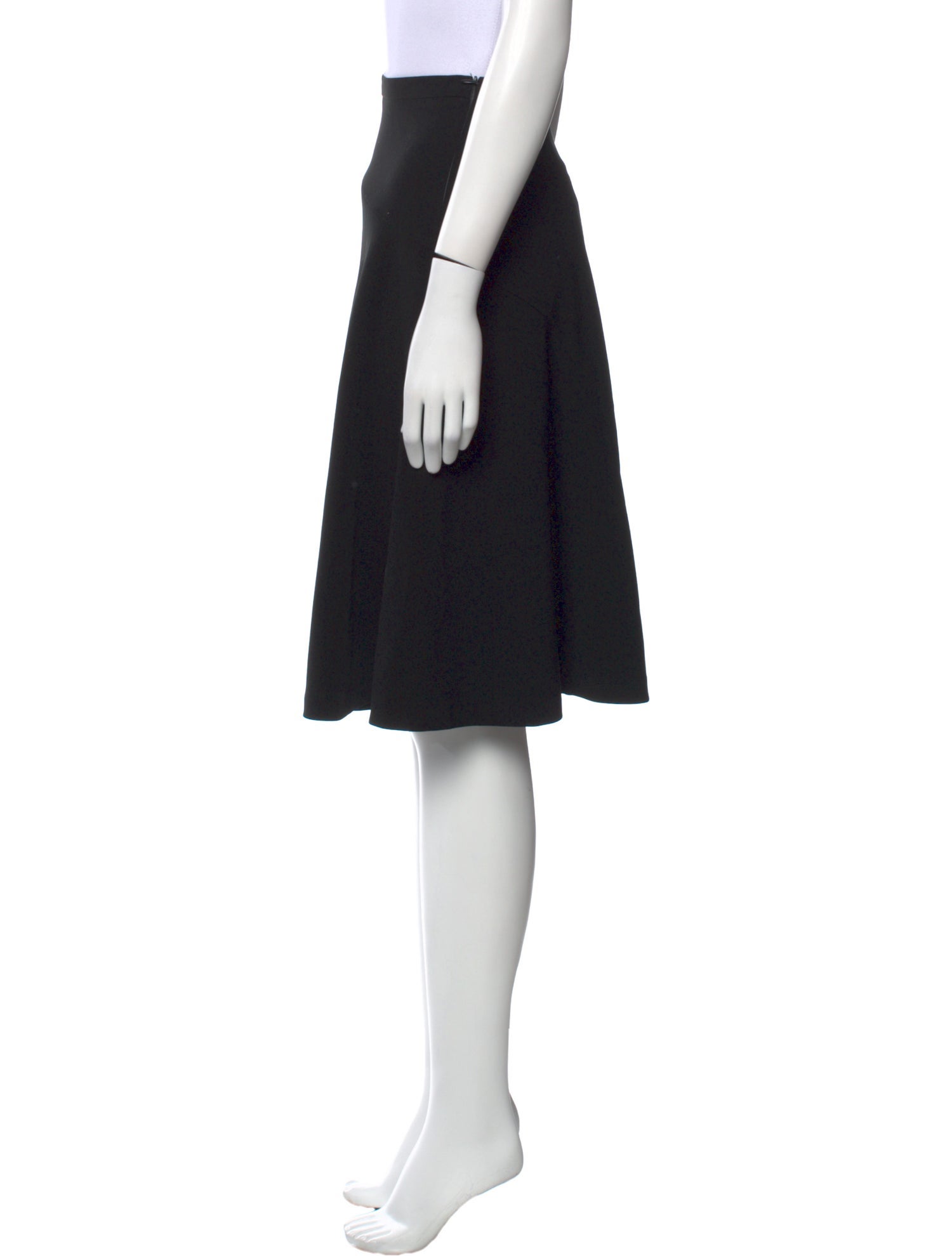 Max Mara Pleated Accents Knee-Length Skirt